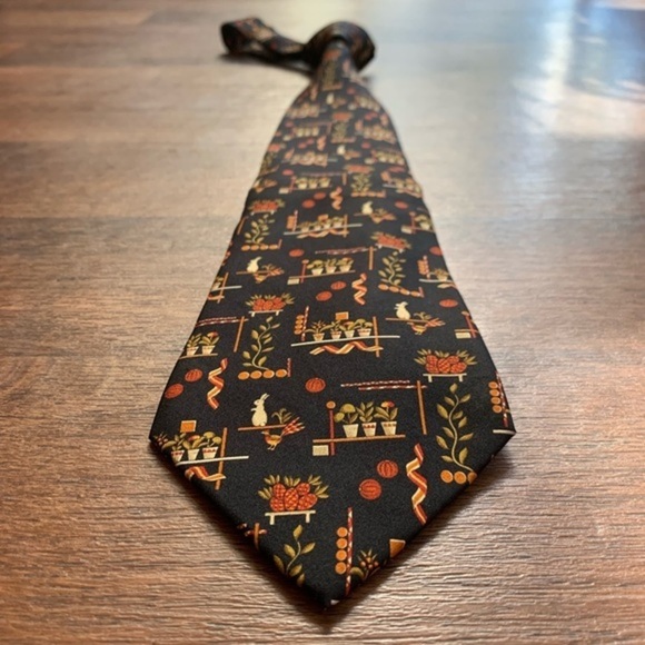 Salvatore Ferragamo “Potted Plants” Silk Tie - Picture 4 of 8
